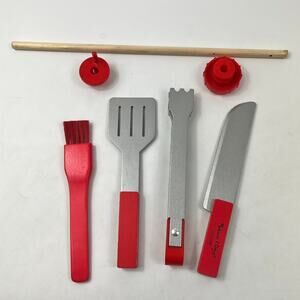 Melissa & Doug BBQ Rotisserie Grill Replacement Utensils & Spit Skewer Rod Parts